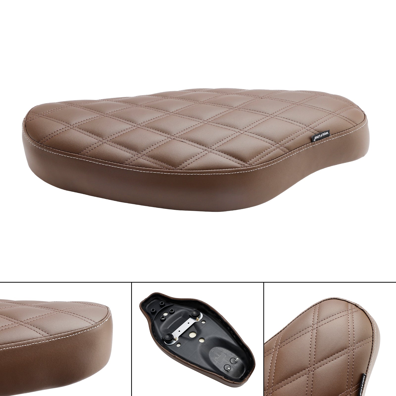 Honda Cross Cub CC110 2023 : Reemplazo del asiento del conductor delantero y trasero, marrón