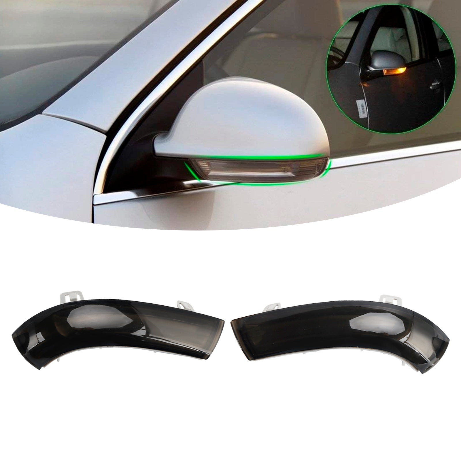 Clignotants de rétroviseur gauche et droit pour VW Golf Jetta Mk5 Passat