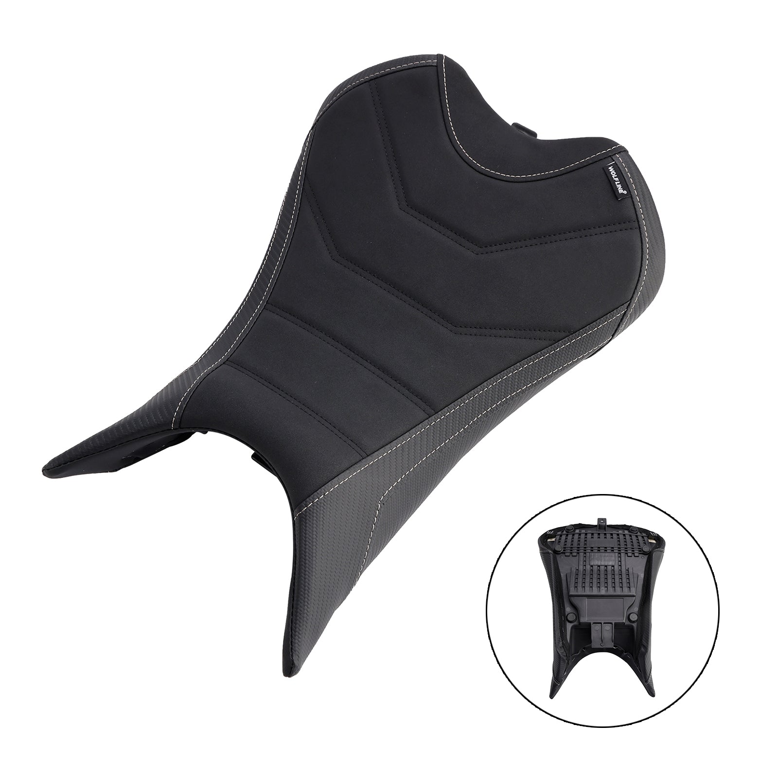 Cuscino del conducente prima del raid poliuretano per Street Triple 765/S/R 2023-2024