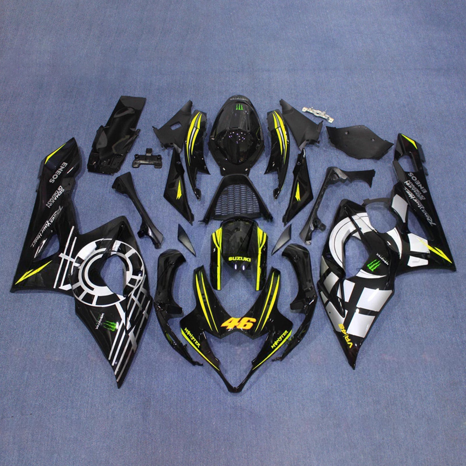 Kit de carénage injecté en plastique ABS pour Suzuki GSXR1000 2005-2006 K5