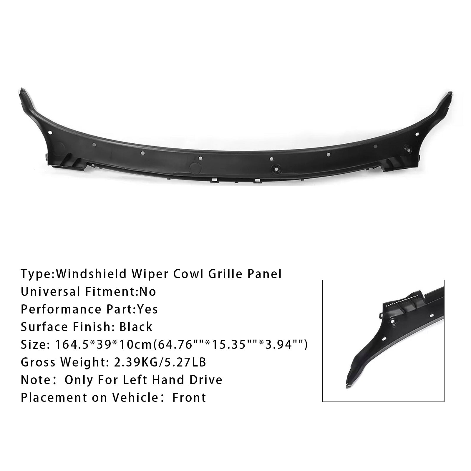 Pannello del pannello dell'armadio superiore 51717292396 per BMW F15 X5 F16 X6 14-18