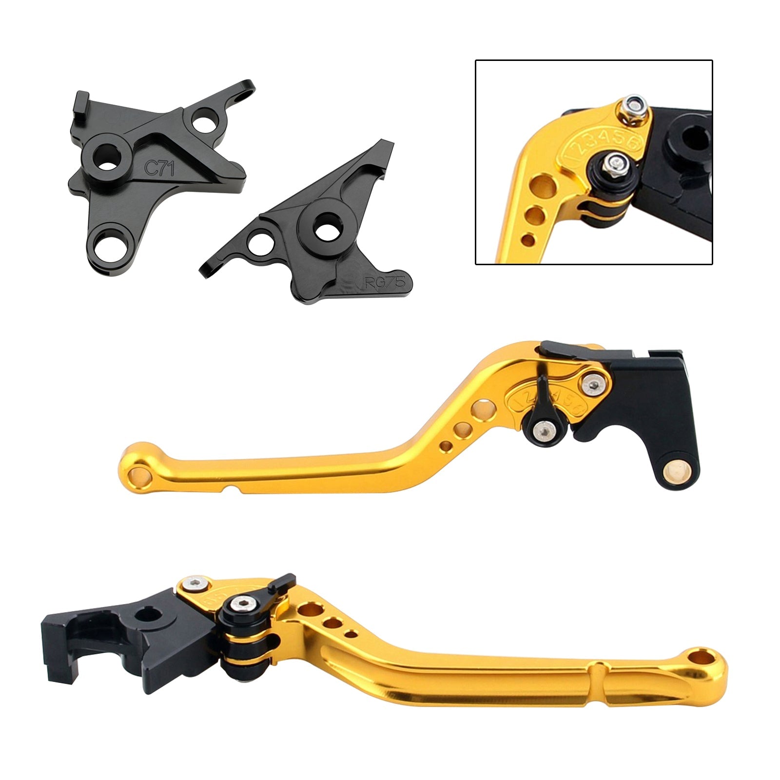 Levier de frein et d'embrayage long pour BMW R NINE T / PURE / RACER 2017-2023