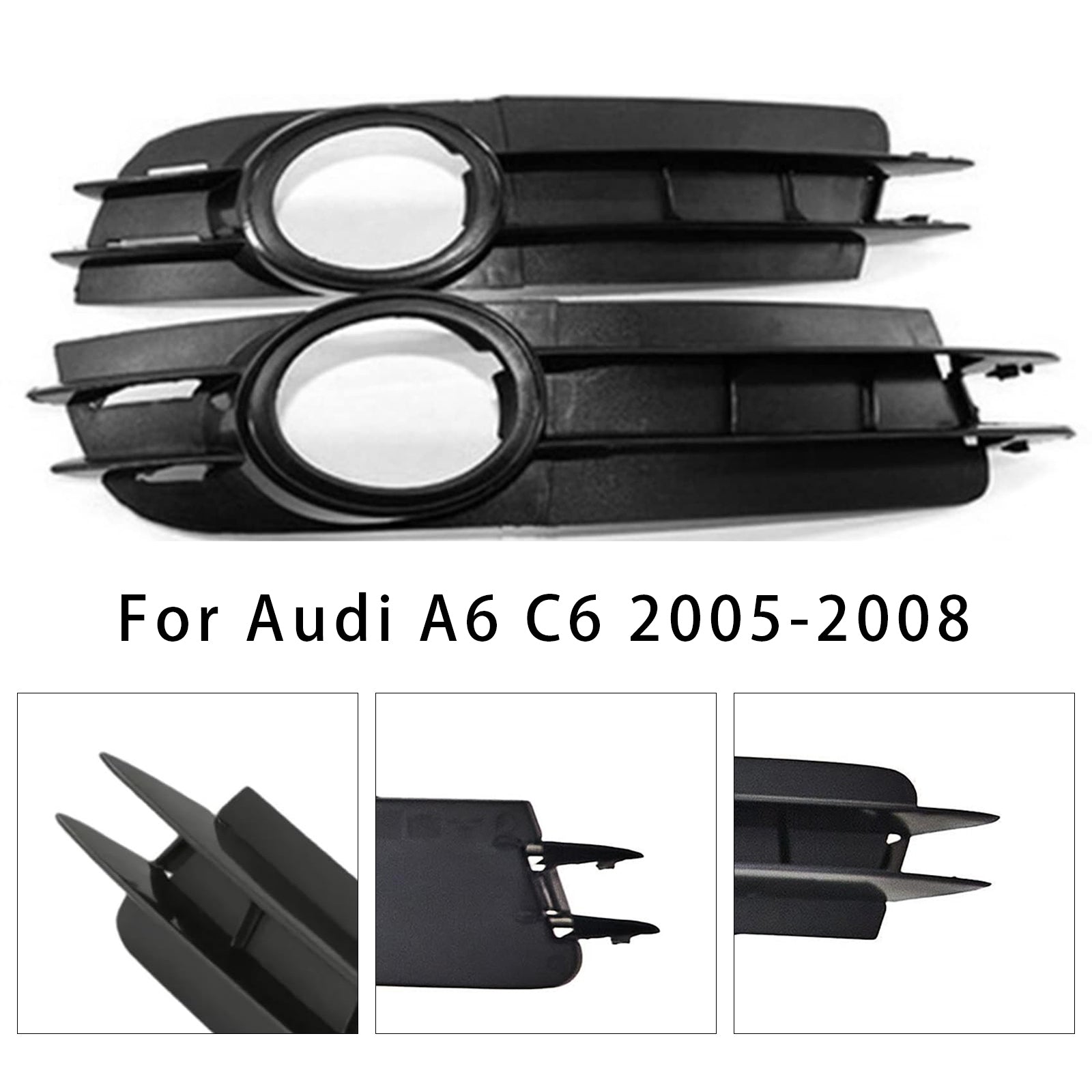 Para osłon świateł przeciwmgielnych do Audi A6 C6 2005-2008 (4F0807681A i 4F0807682A)