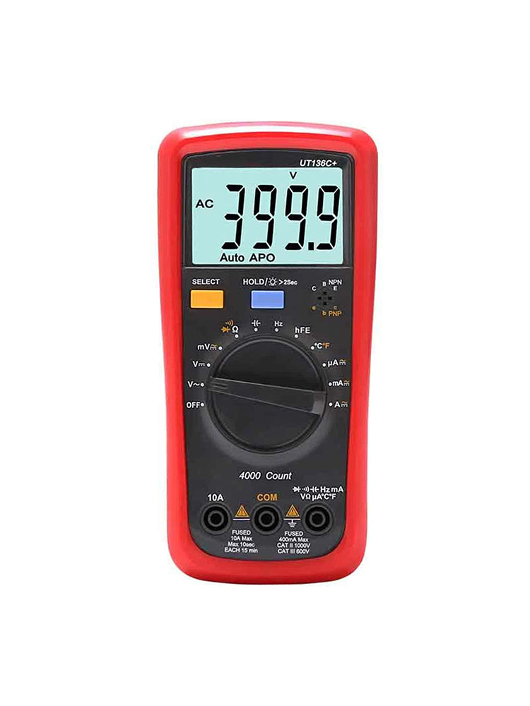 Multimètre numérique UT17B MAX avec fonctions CC/CA et mesure C/V/I/R