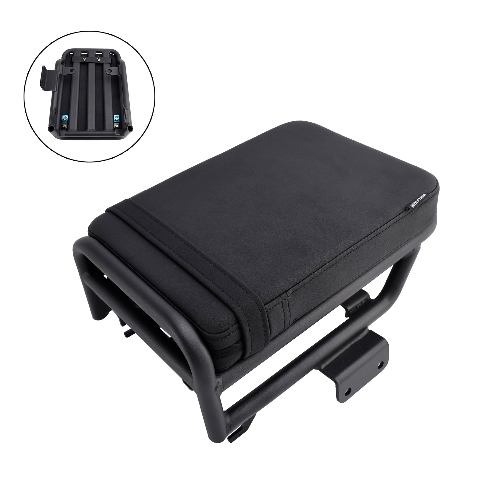 Pasajero pasajero cojín de pasajero poliuretano negro para Honda CT125 Huntercub 125 2020-2023