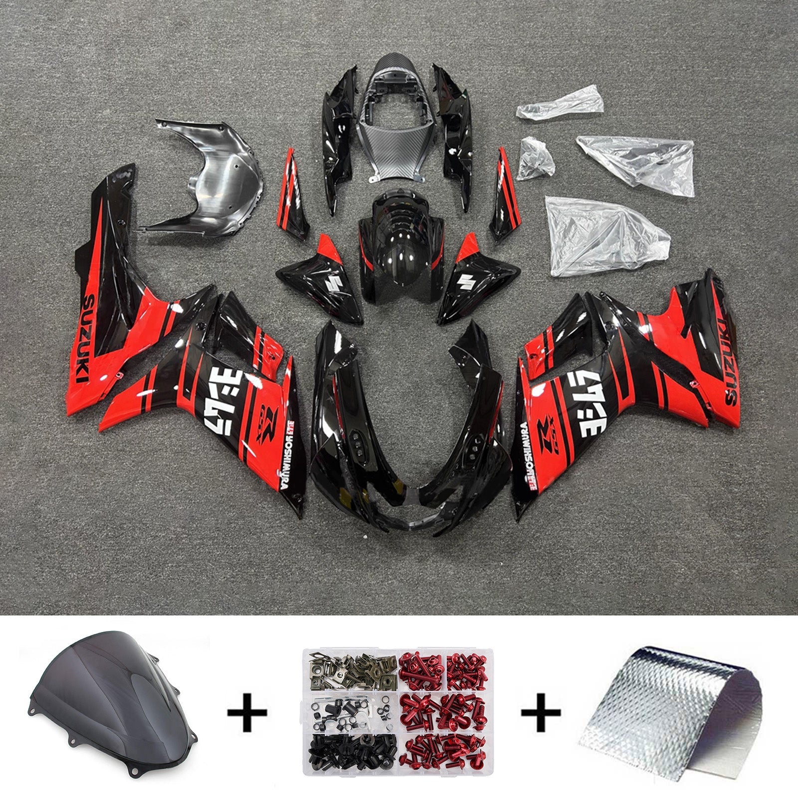 Kit de carenado inyectado de plástico ABS para Suzuki GSXR 600/750 2011-2026 K11
