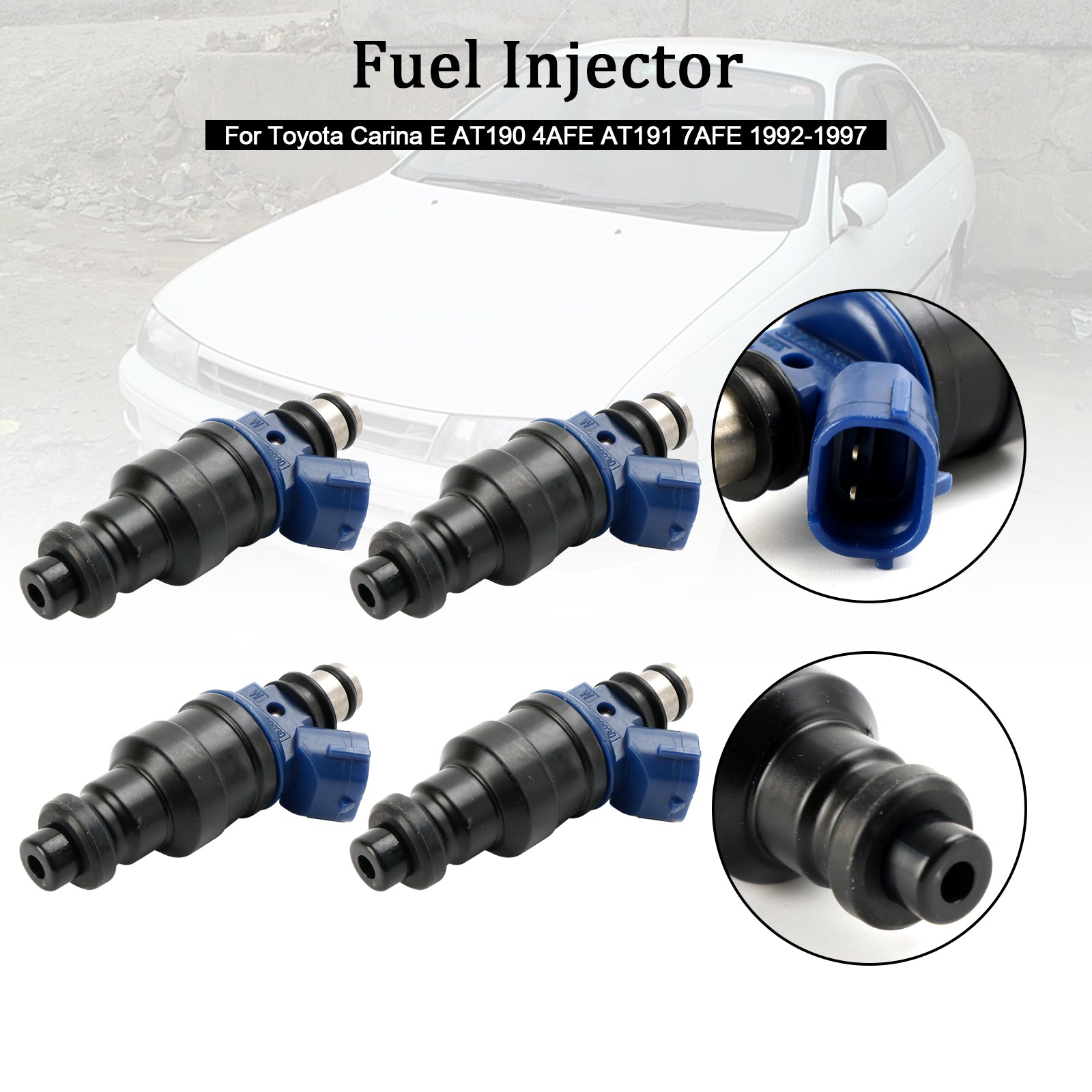 4PCS Fuel Injector 23250-02030 Pour Toyota Carina 1992-1997 23209-02030
