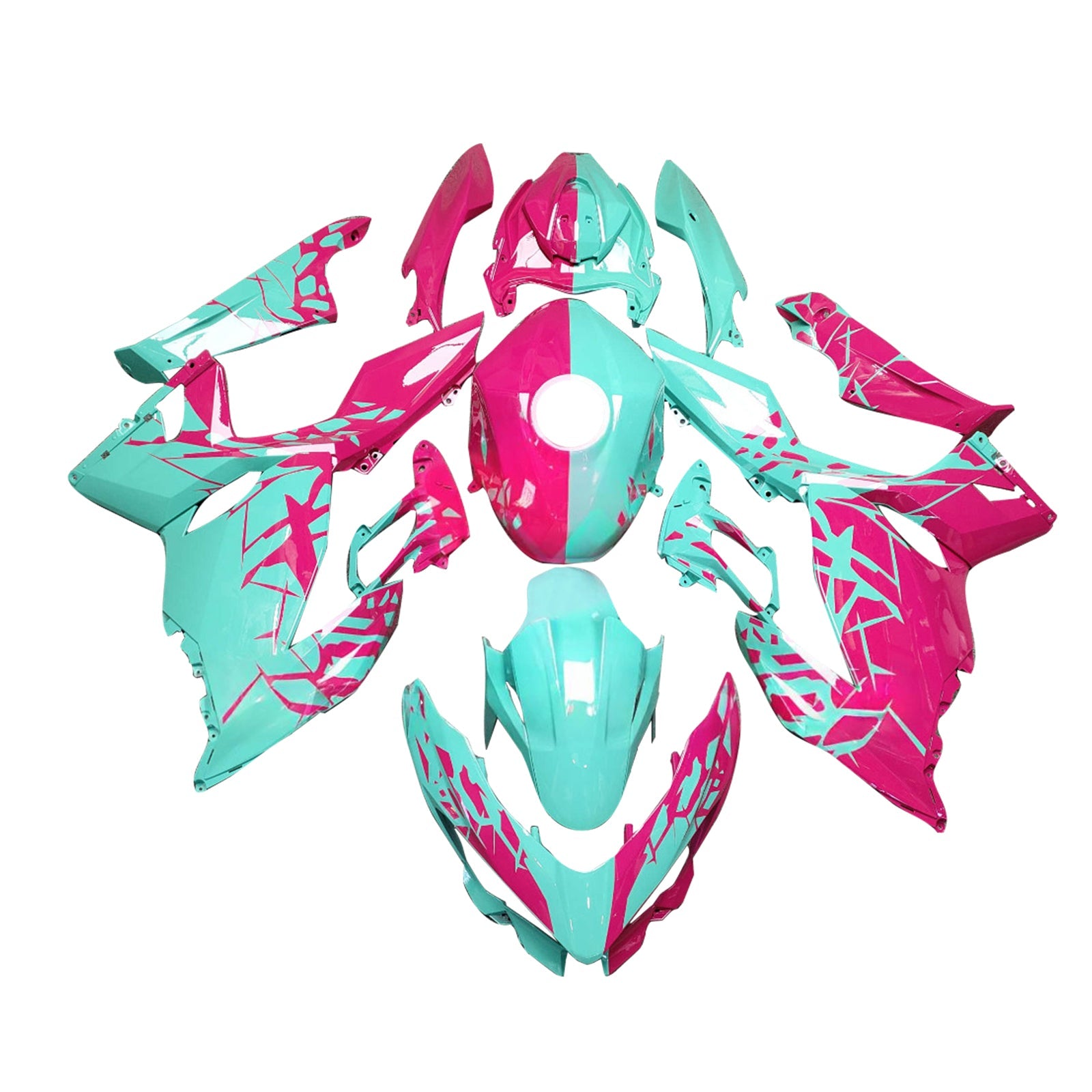 Injekcijski komplet, plastična karoserija ABS za Kawasaki EX400 ninja400 2018-2024