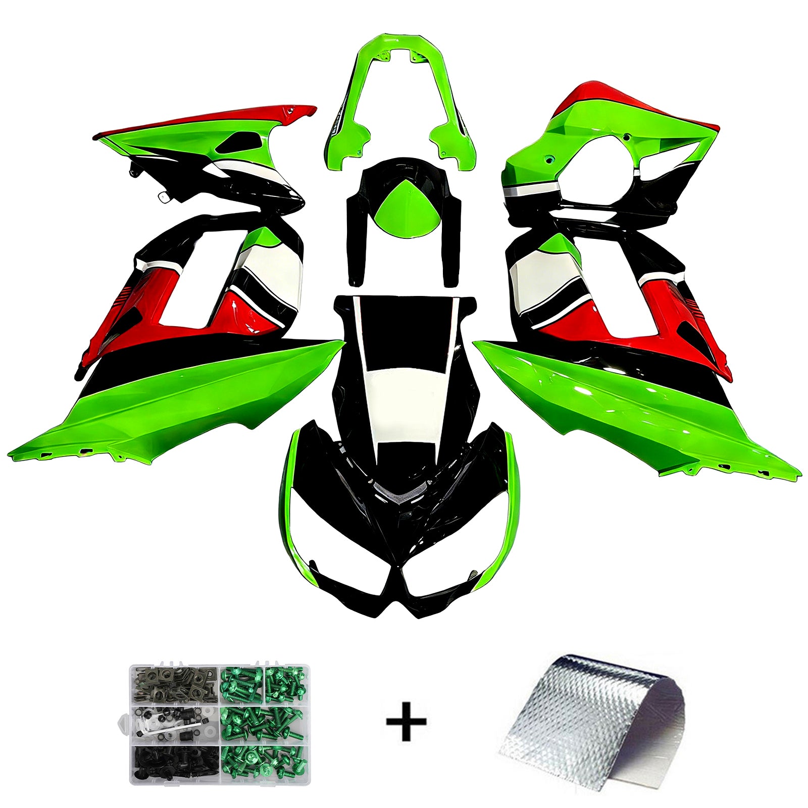Kit de carénage en plastique ABS injecté compatible avec Kawasaki Z1000SX 2010-2015