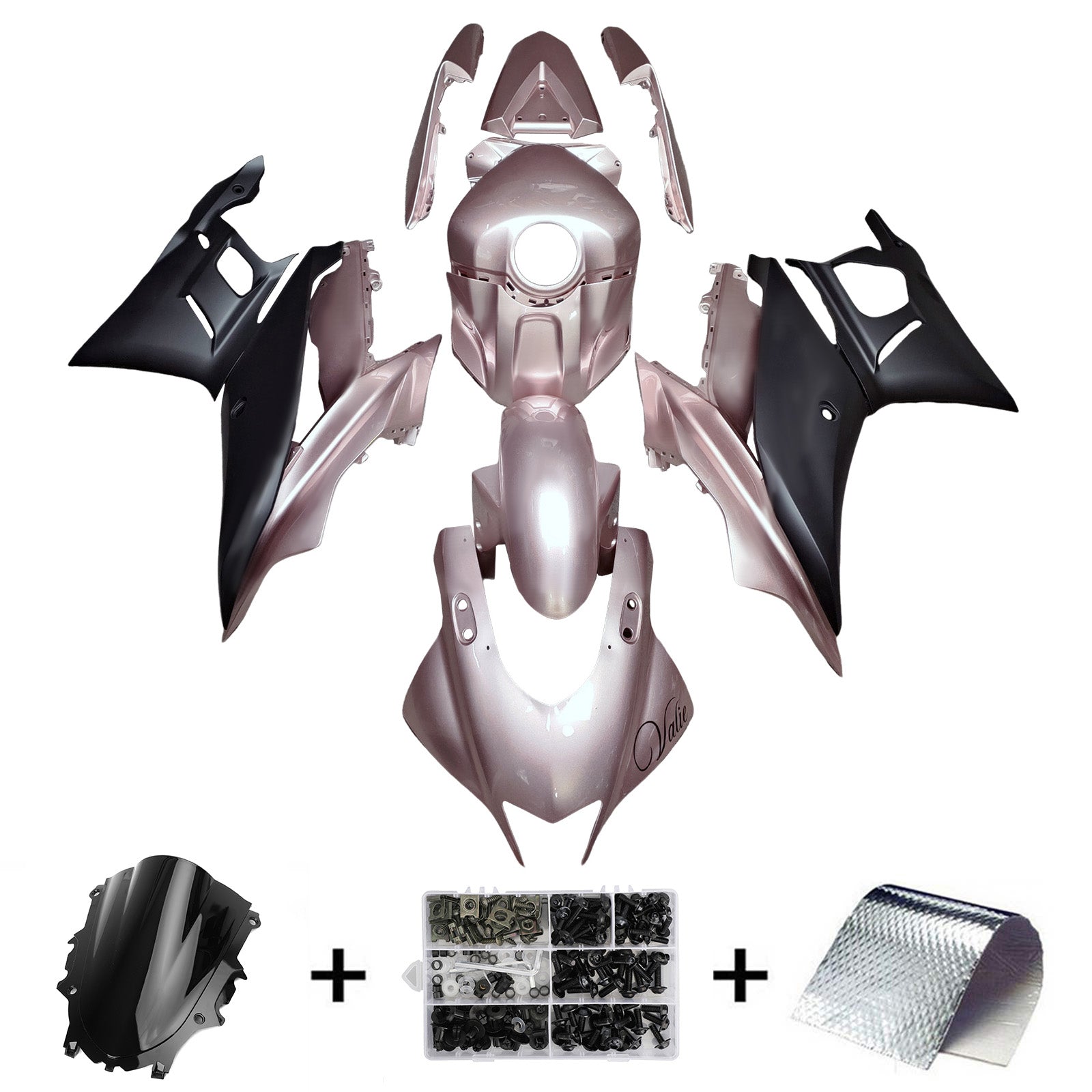 Kit de carenado inyectado de plástico ABS para Yamaha YZF R3 R25 2022-2024