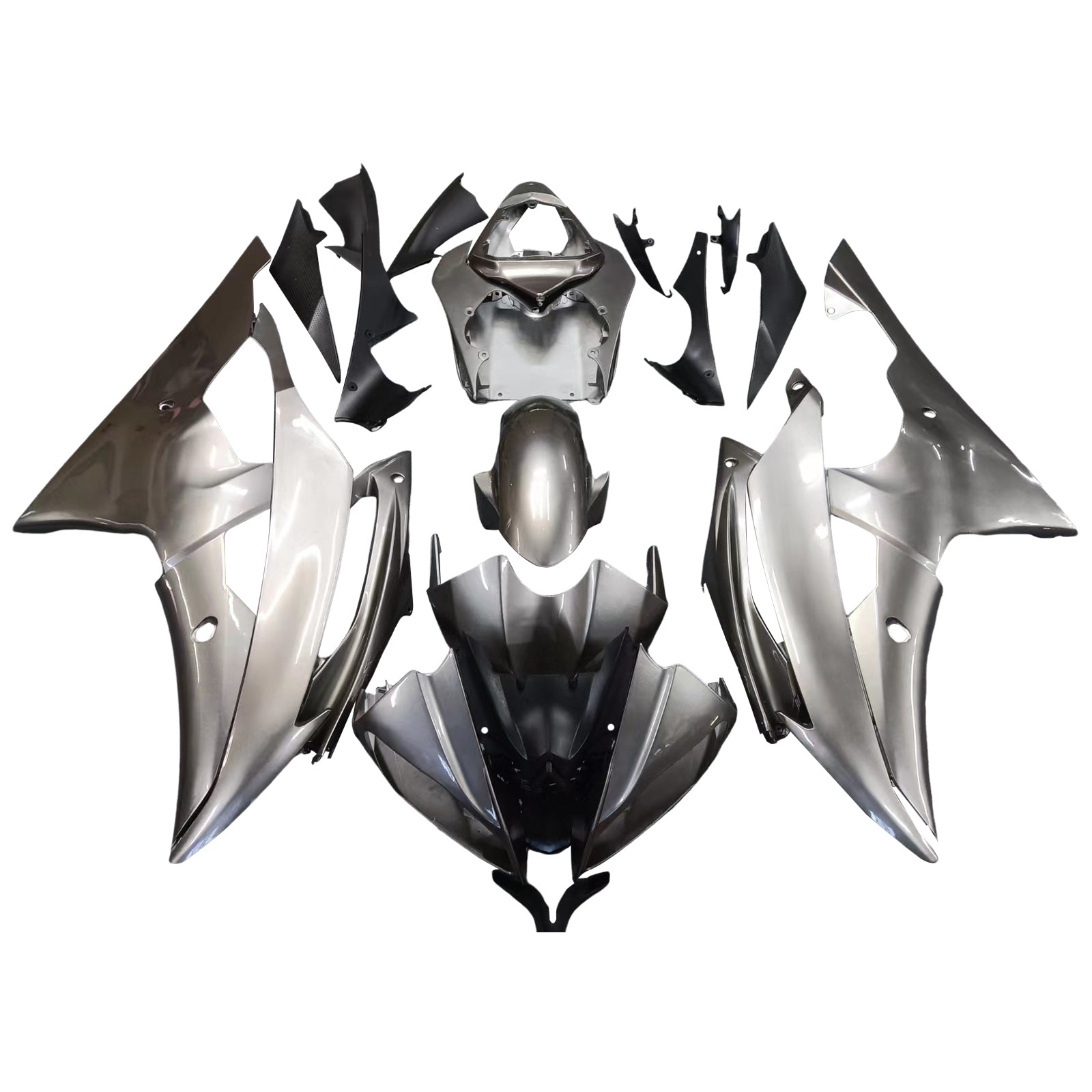 Ruiskutettu suojasarja ABS-muovinen kori, yhteensopiva Yamaha YZF 600 R6 2008-2016 kanssa