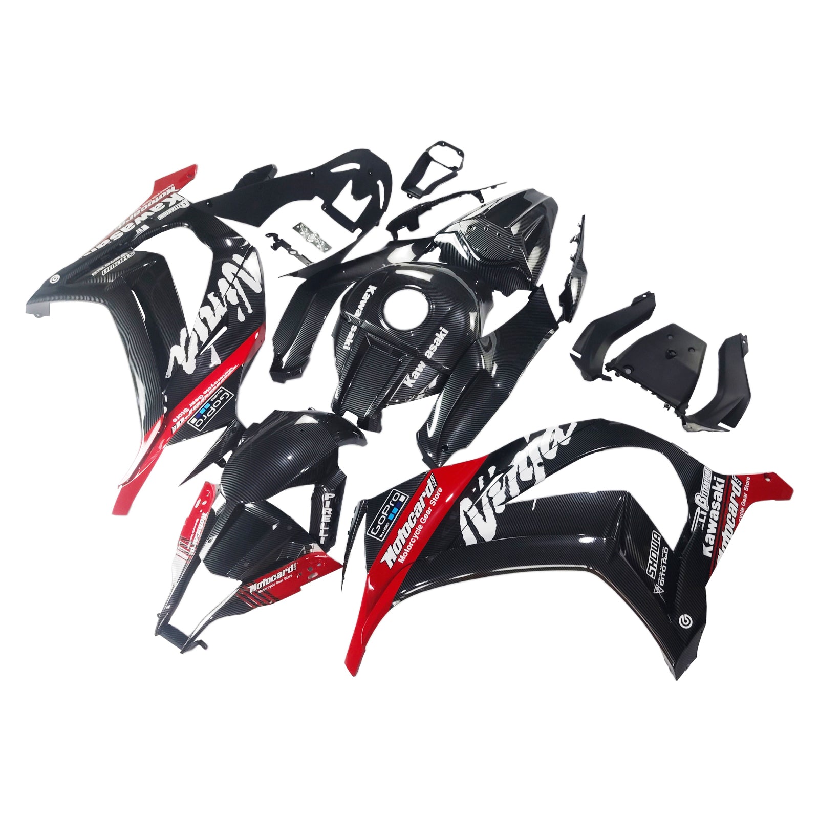 Kit carenatura Kawasaki ZX10R 2011-2015 - ABS iniettato - Paraurti, coperture radiatore & protezioni laterali