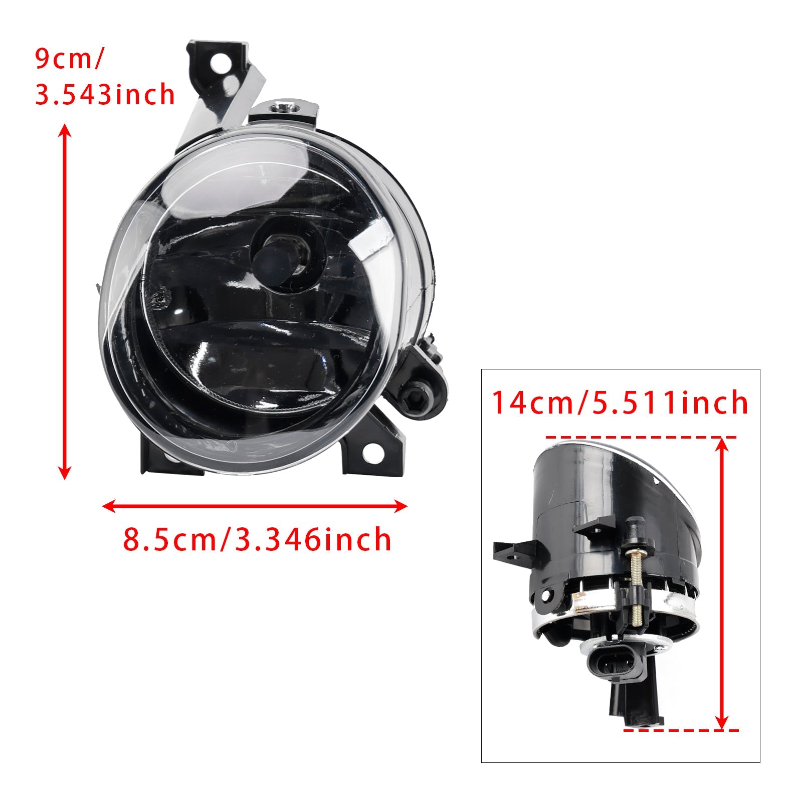 1 lewe przednie światło mgły dla Volkswagen Polo 2010-2014 i Tiguan 2008-2011