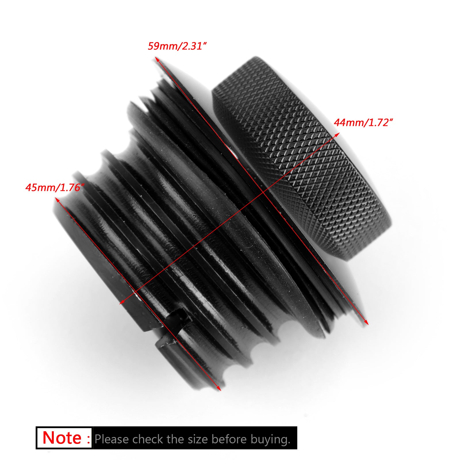 Tappo del serbatoio del serbatoio pop-up a incasso nero Vite del serbatoio del carburante ventilata adatta per Sportster