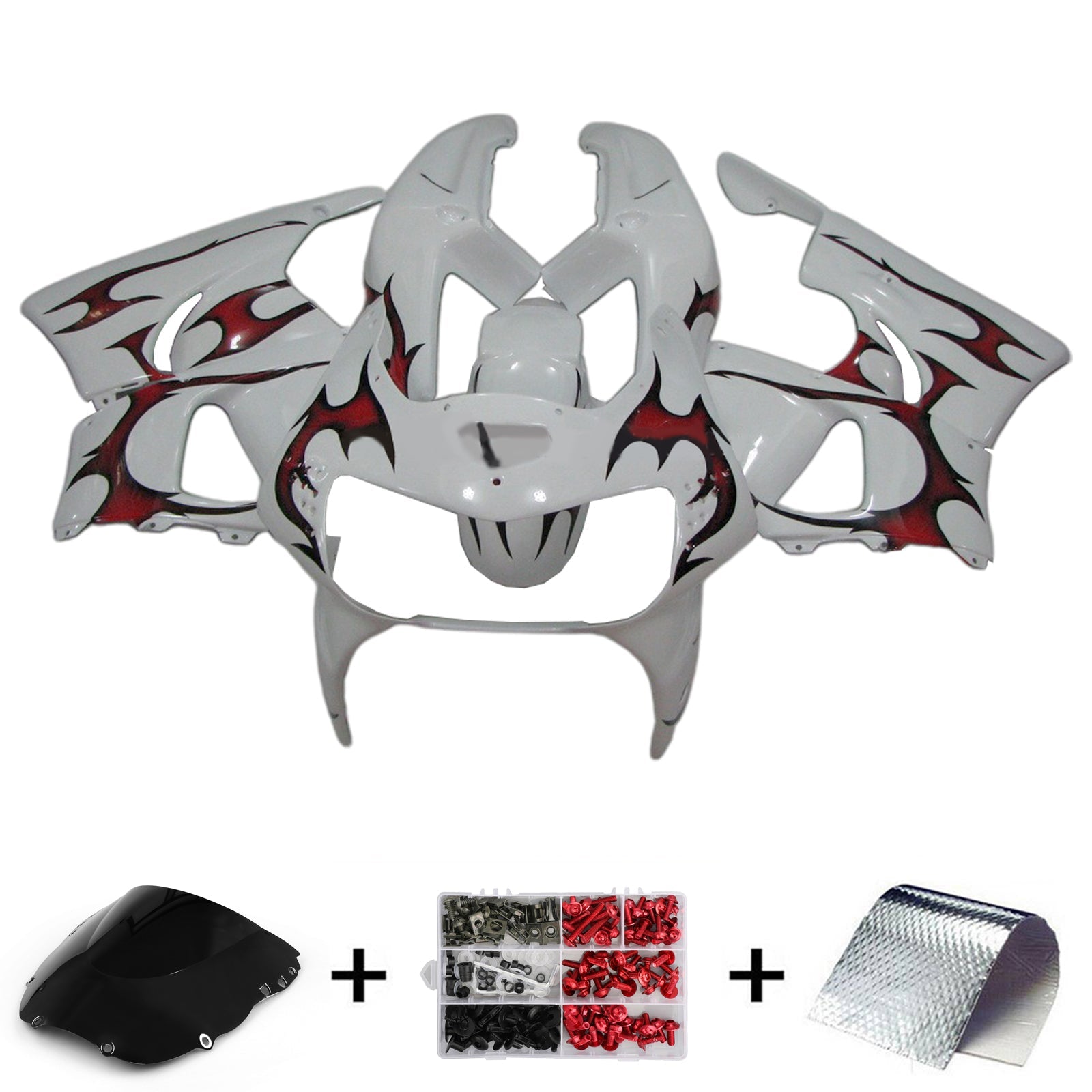 1998-1999 Honda CBR900RR 919 Vbrizgavanje kompleta za vbrizgavanje kompleta plastični abs