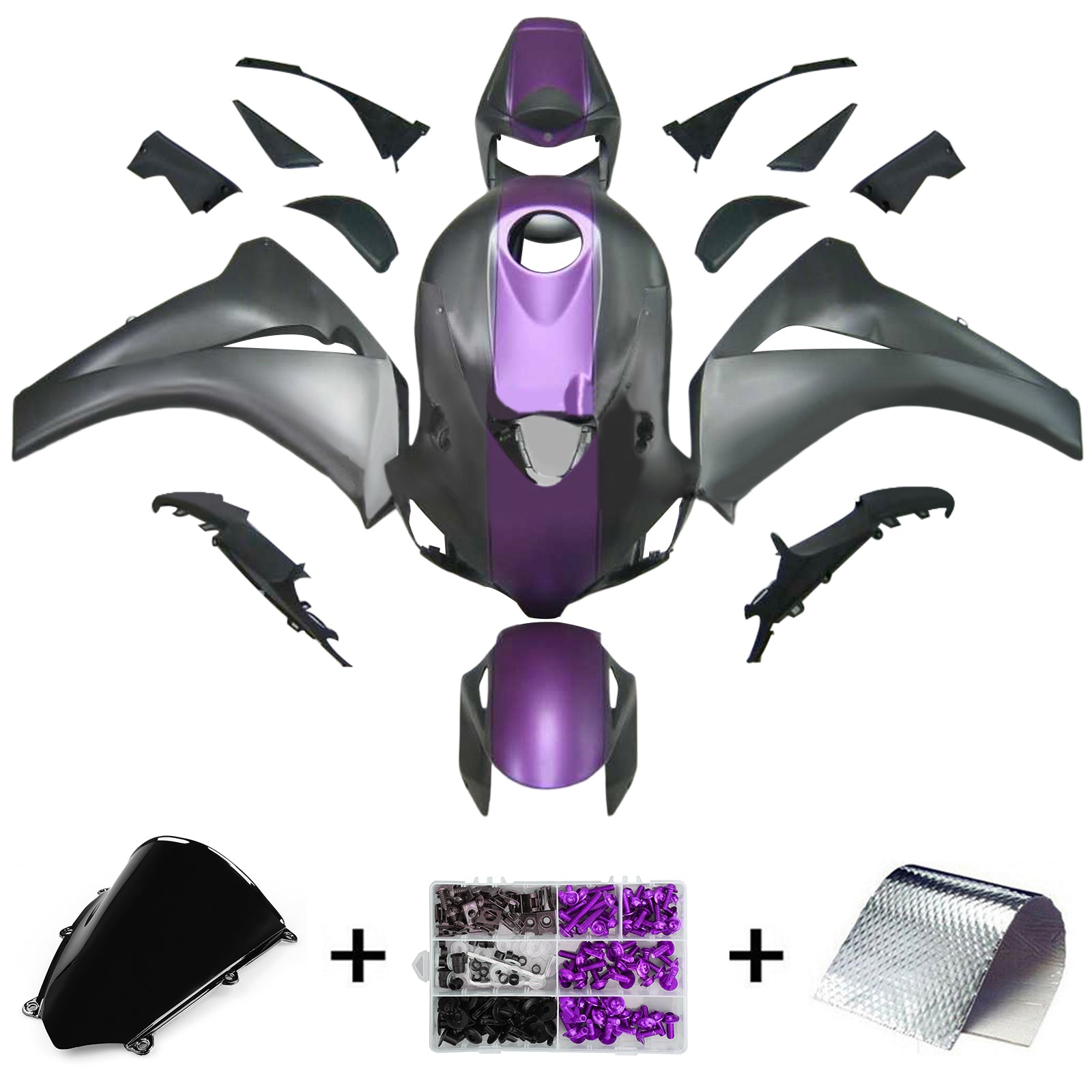 Kit de carénage injecté en plastique ABS pour Honda CBR1000RR 2008-2011