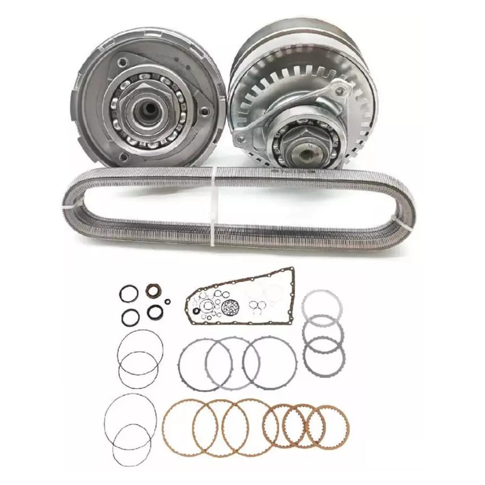 Kit de réfection complet de transmission CVT RE0F10E JF017E avec chaîne et courroie 27 dents pour Nissan Quest 3.5L (2015-2017).