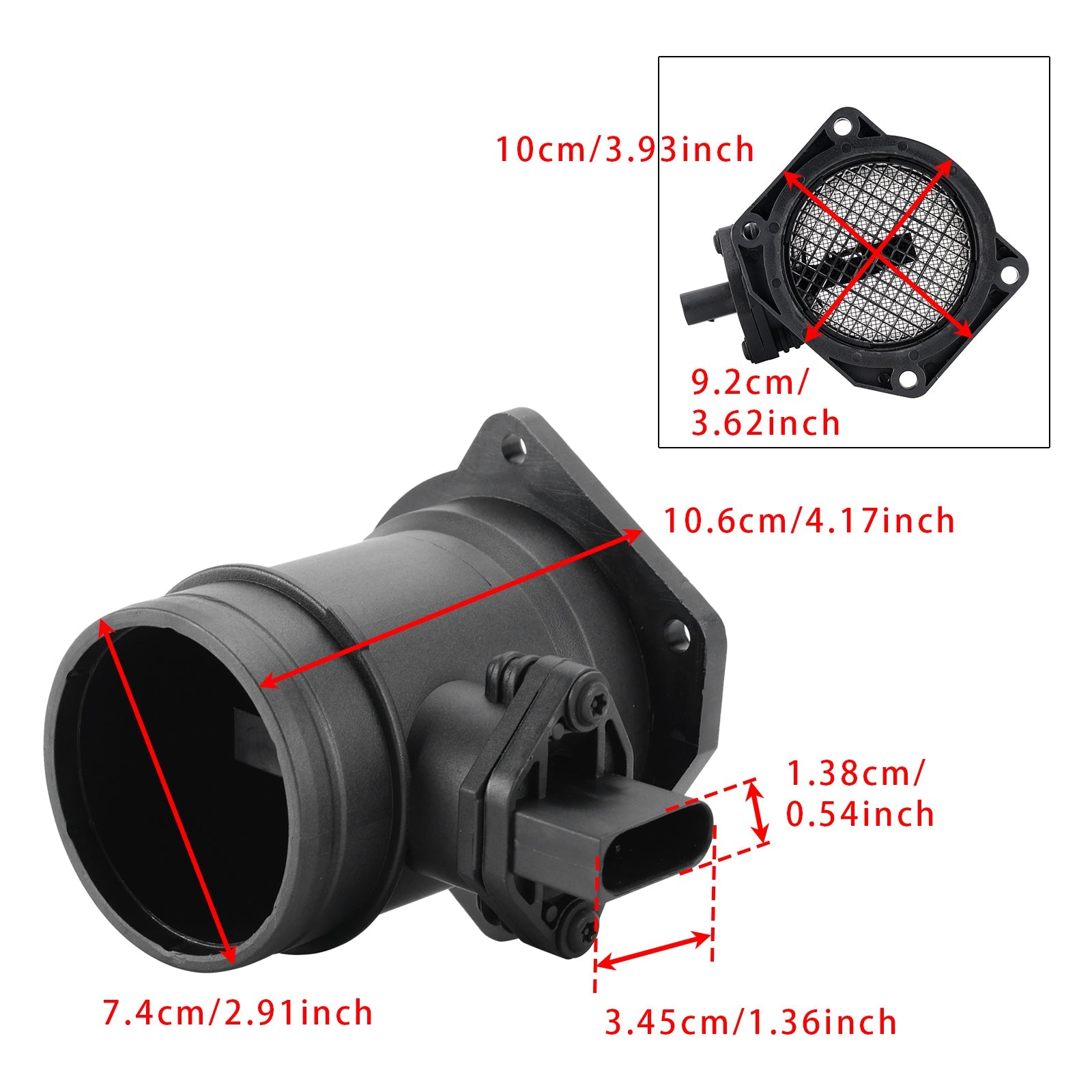 Sensor del medidor de flujo d&Medidor de flujo de aire masivo para Audi A4, B6, B7, A6, C5, VW Passat 3B 2.0L 0280218058