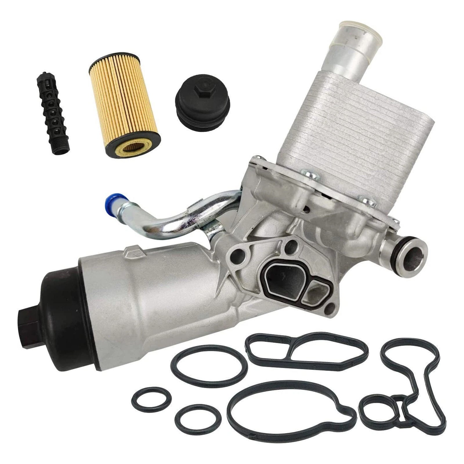 Chevrolet Sonic 1.4L L4 (2015-2019) - Boîtier de filtre à huile essence et refroidisseur d'huile : 55566784, 55593189, 55594651