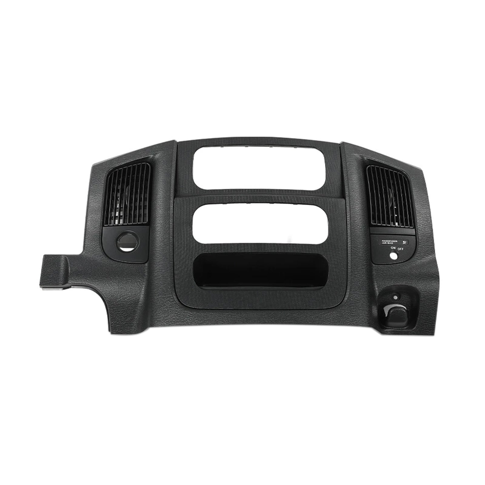 Pannello di ventilazione nero con rivestimento centrale per autoradio, adatto per Dodge Ram 2002-2005