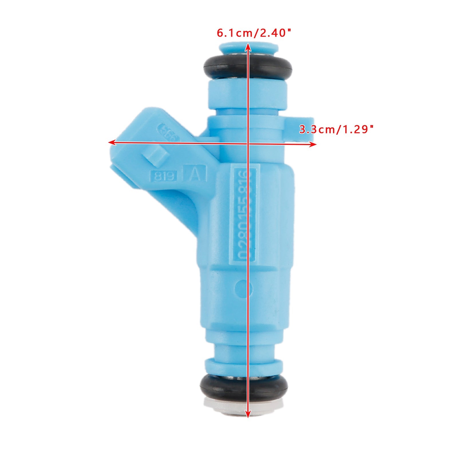 Inyector de combustible 0280155816 Adaptado al Fiat Bravo Bravo I Palio Punto Siena Lancia y, 4 piezas