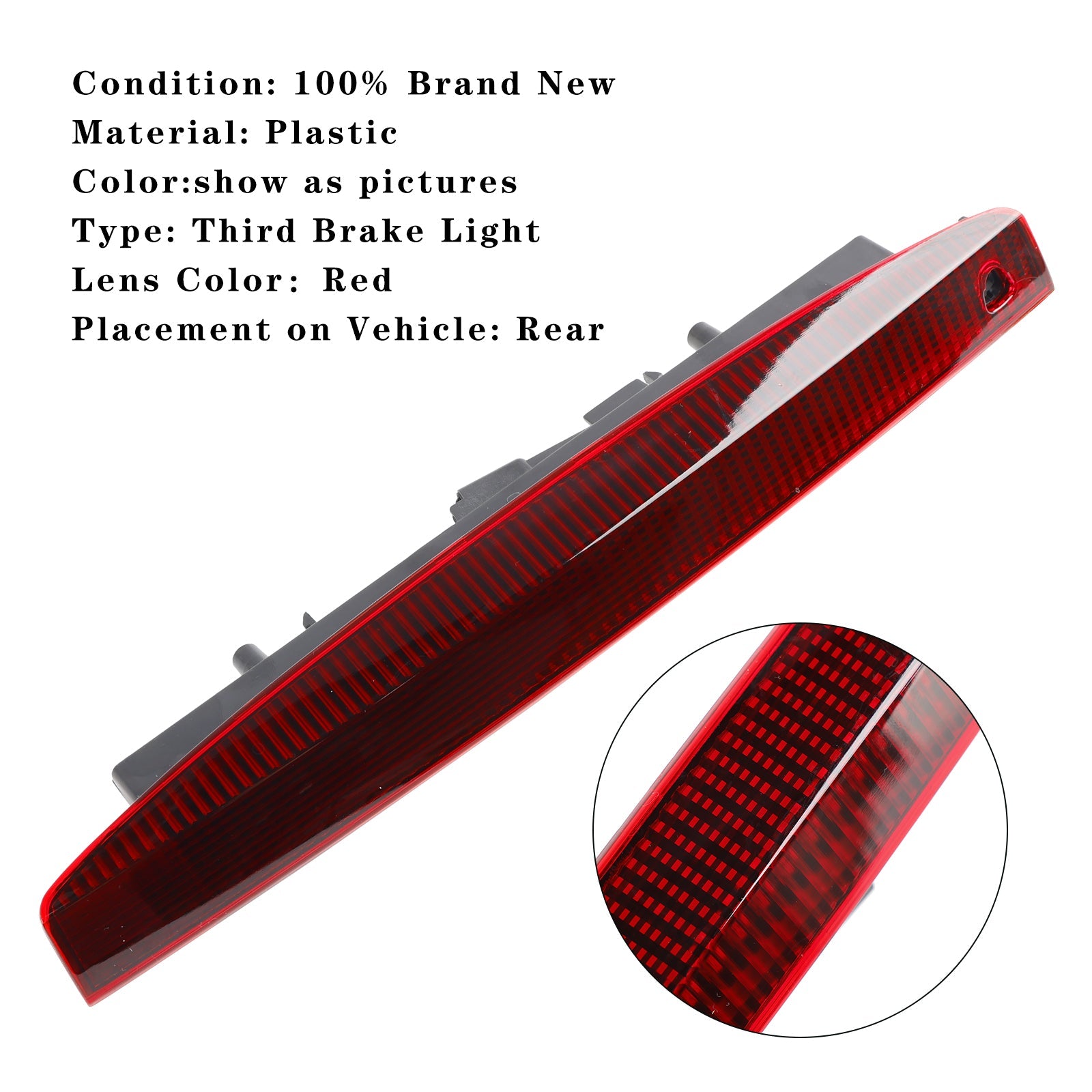 2003-2009 Renault Megane MK II 5 portes Break / Grandtour (KM0/1_) Feu stop LED rouge de niveau élevé 8200175538