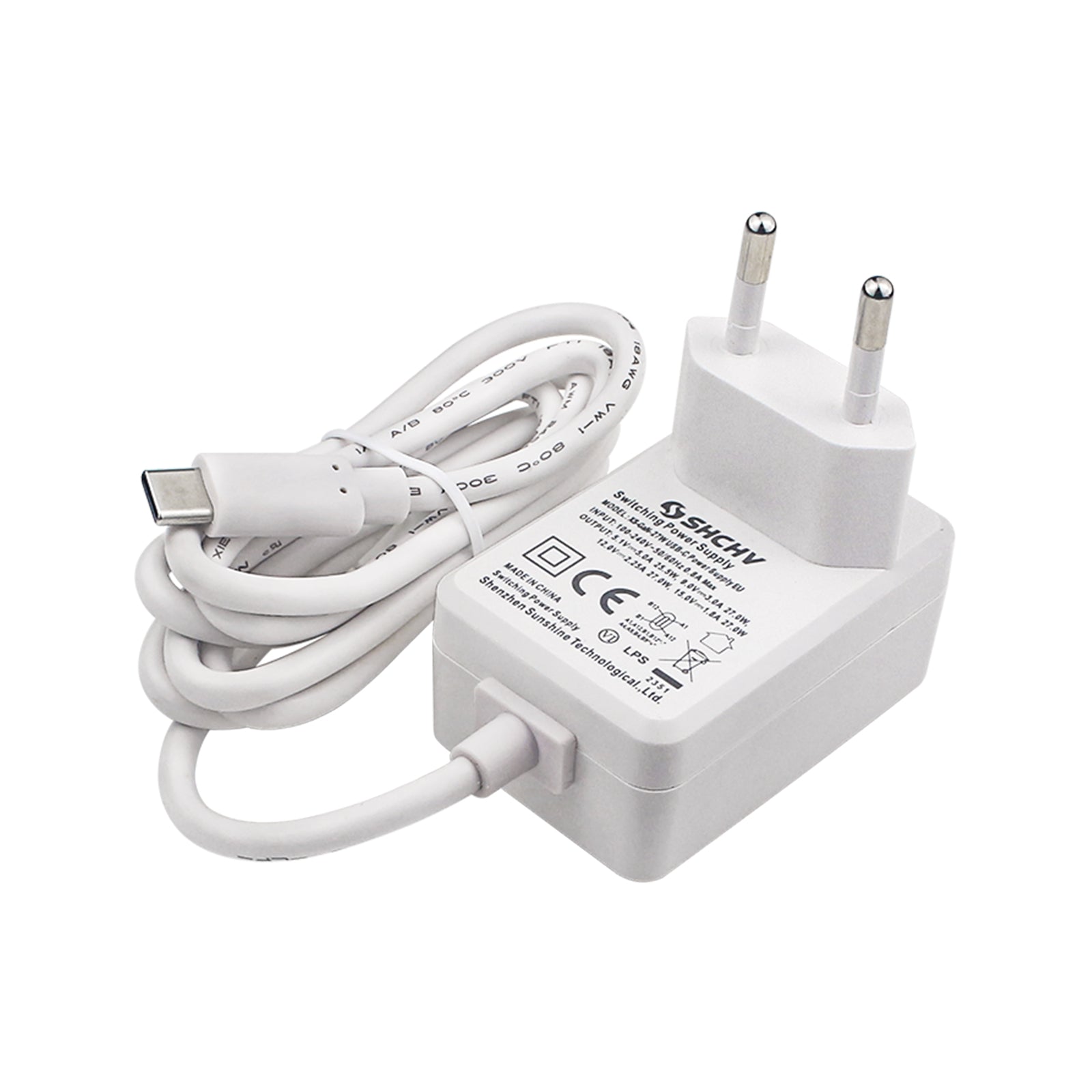 Raspberry Pi 5 Adattatore settoriale, interfaccia USB-C, 27W, 5V5A Potenza, corrente completa