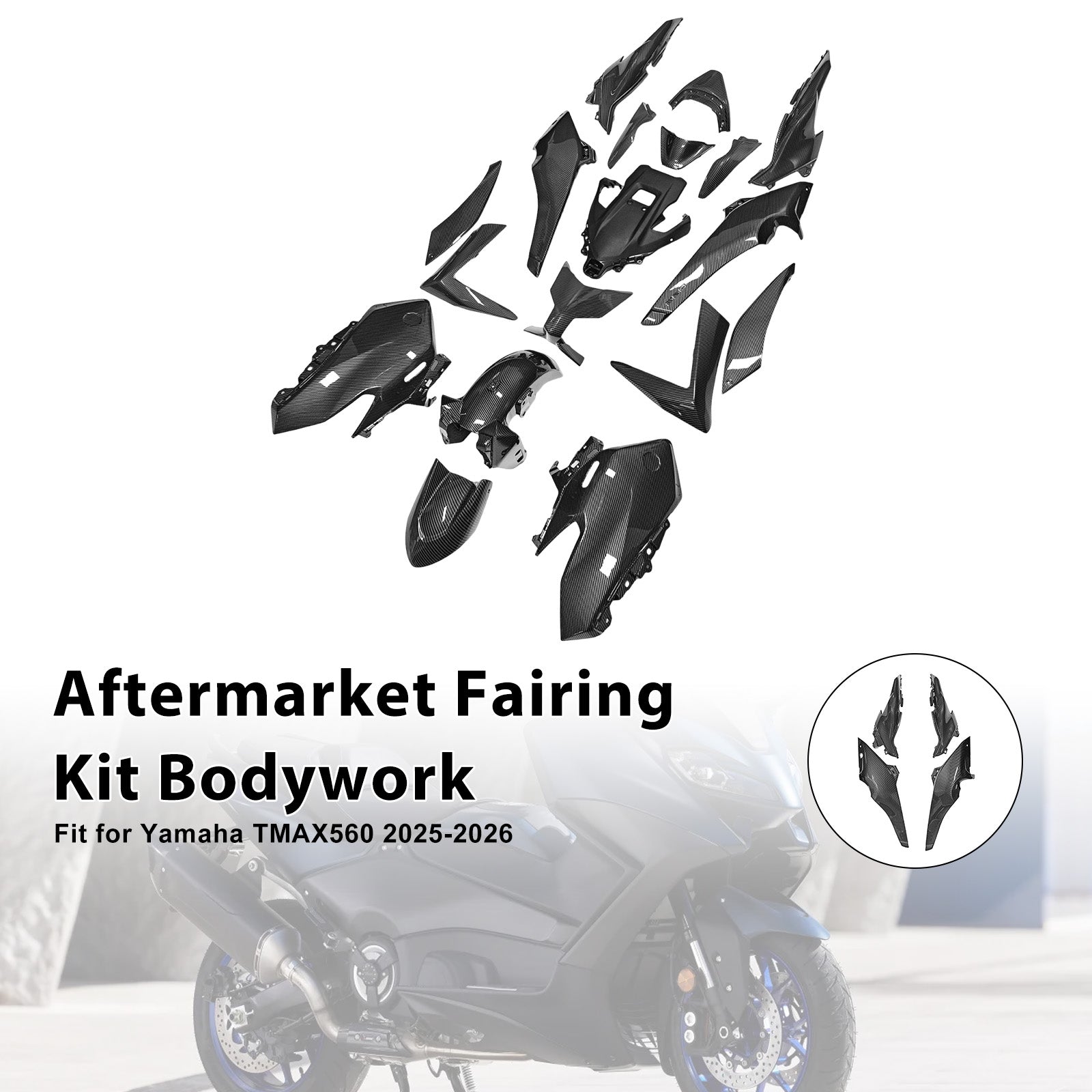 Kit de carénage d'injection pour Yamaha TMAX560 (2025-2026)
