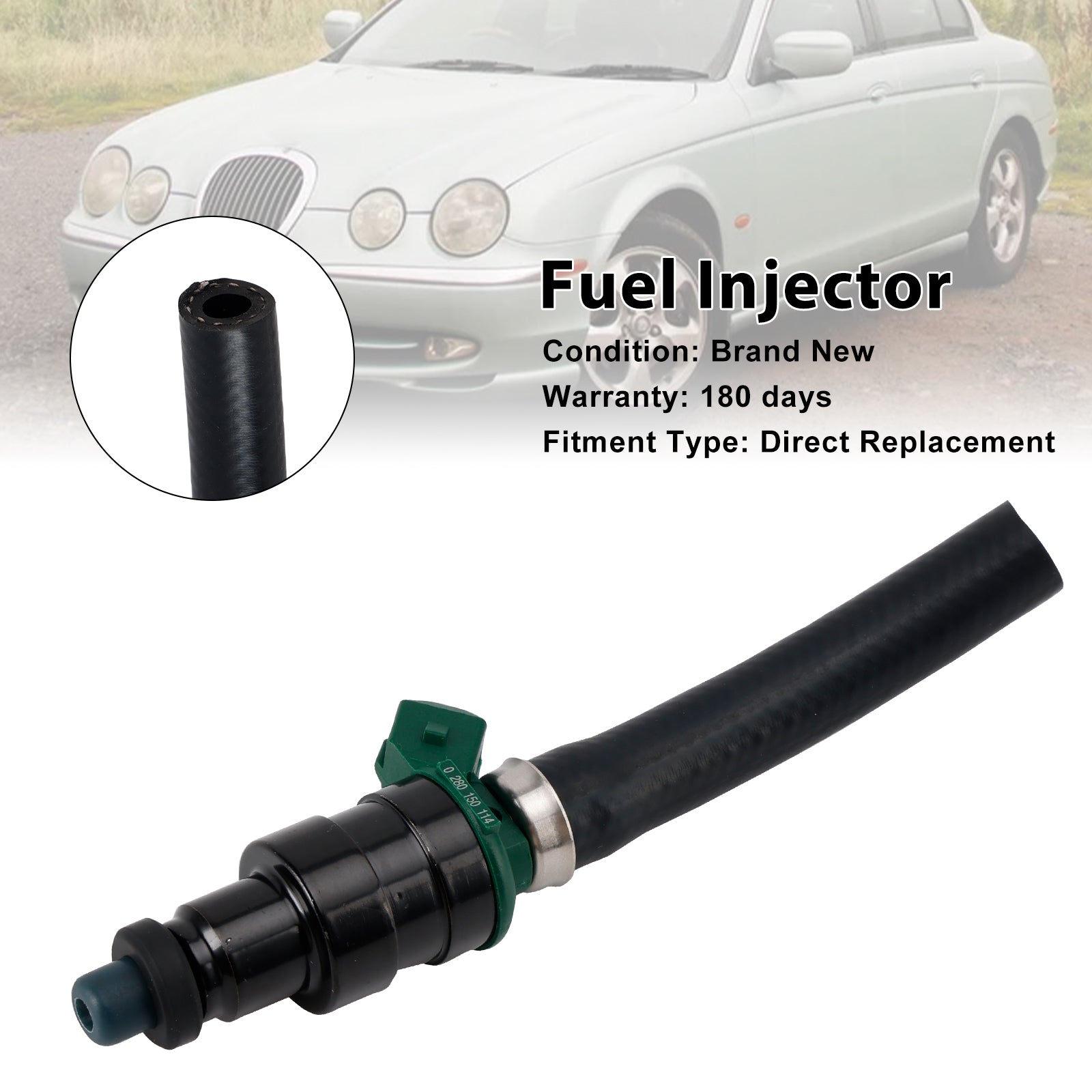 1 brandstofinjector 0280150114 voor VW, Opel, Renault, Alfa Romeo