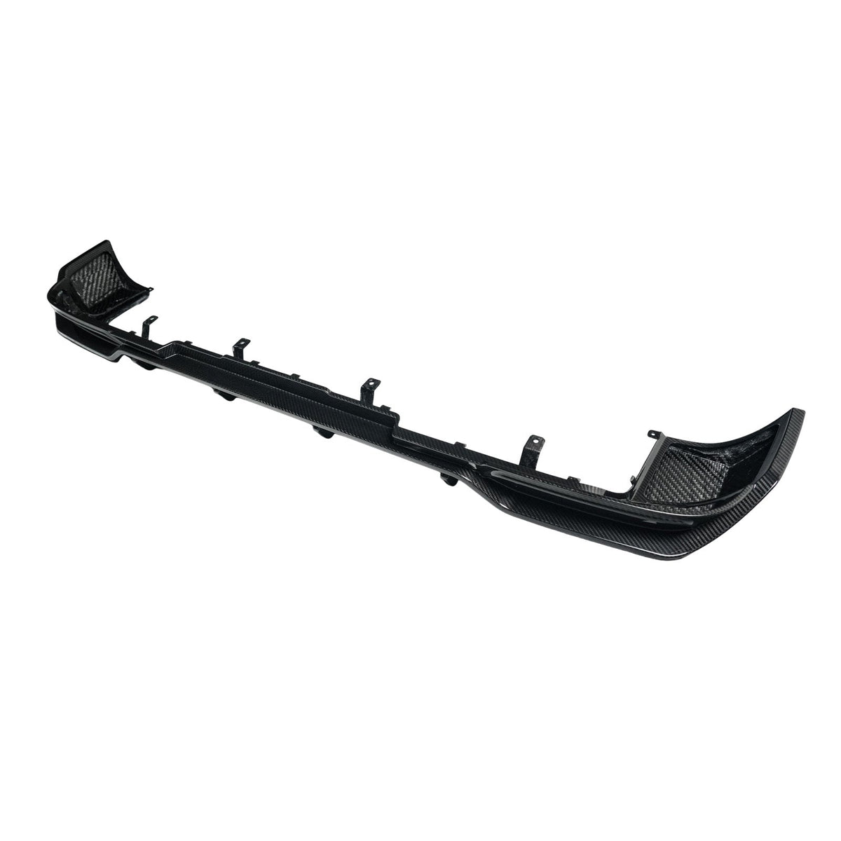 Een diffuserlip van droog koolstofvezel voor de achterbumper, compatibel met de Mercedes-Benz G-Klasse. W465 (vanaf 2025)