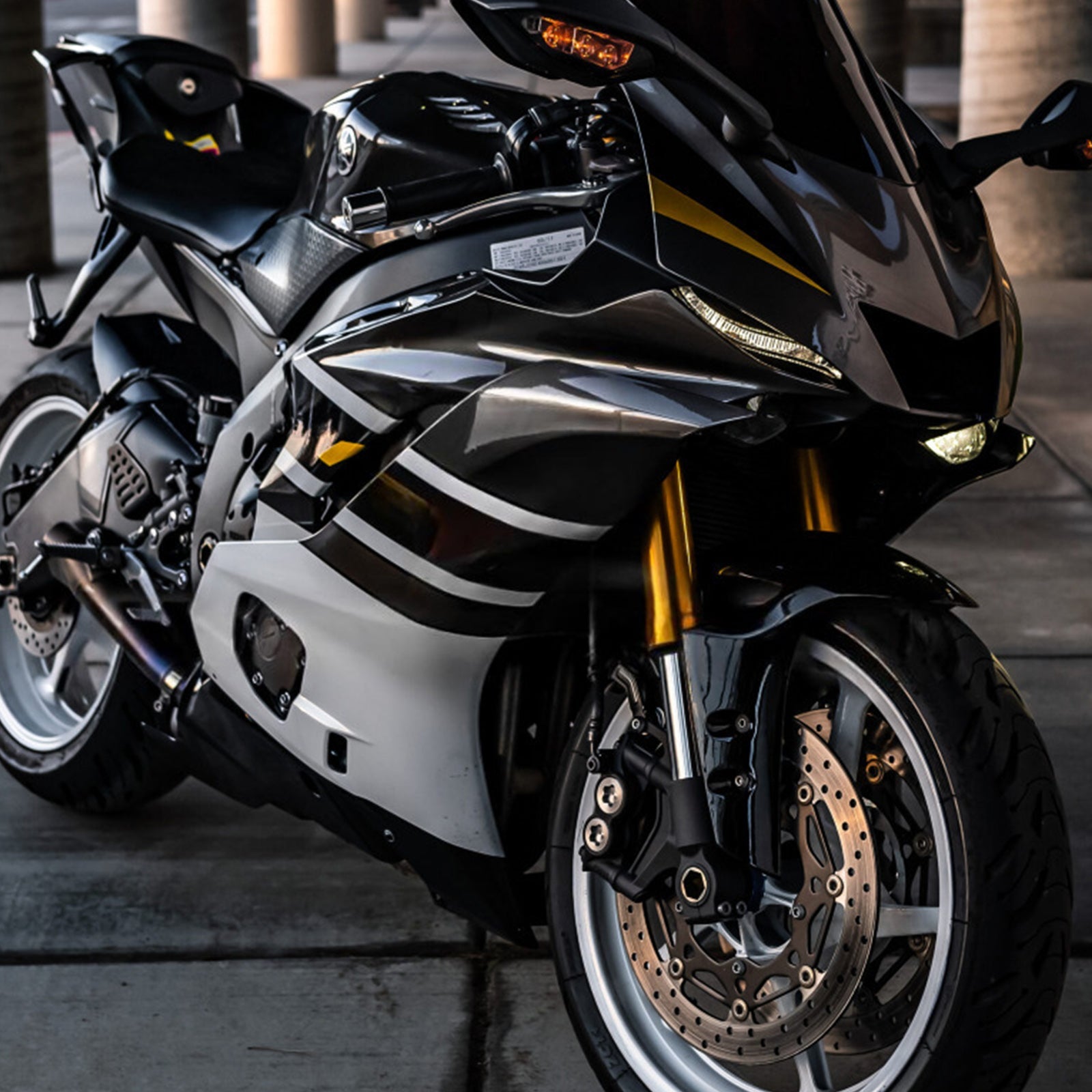 Injectiekuipset, ABS-kunststof carrosserie voor Yamaha YZF-R6 2017-2023