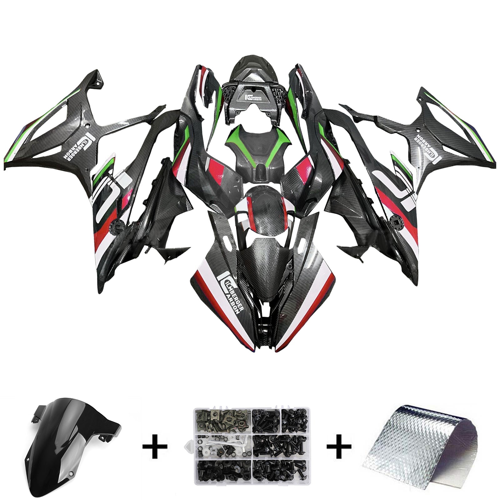 Kit de carénage d'injection pour BMW M1000RR S1000RR 2019-2022 Carrosserie Plastique ABS