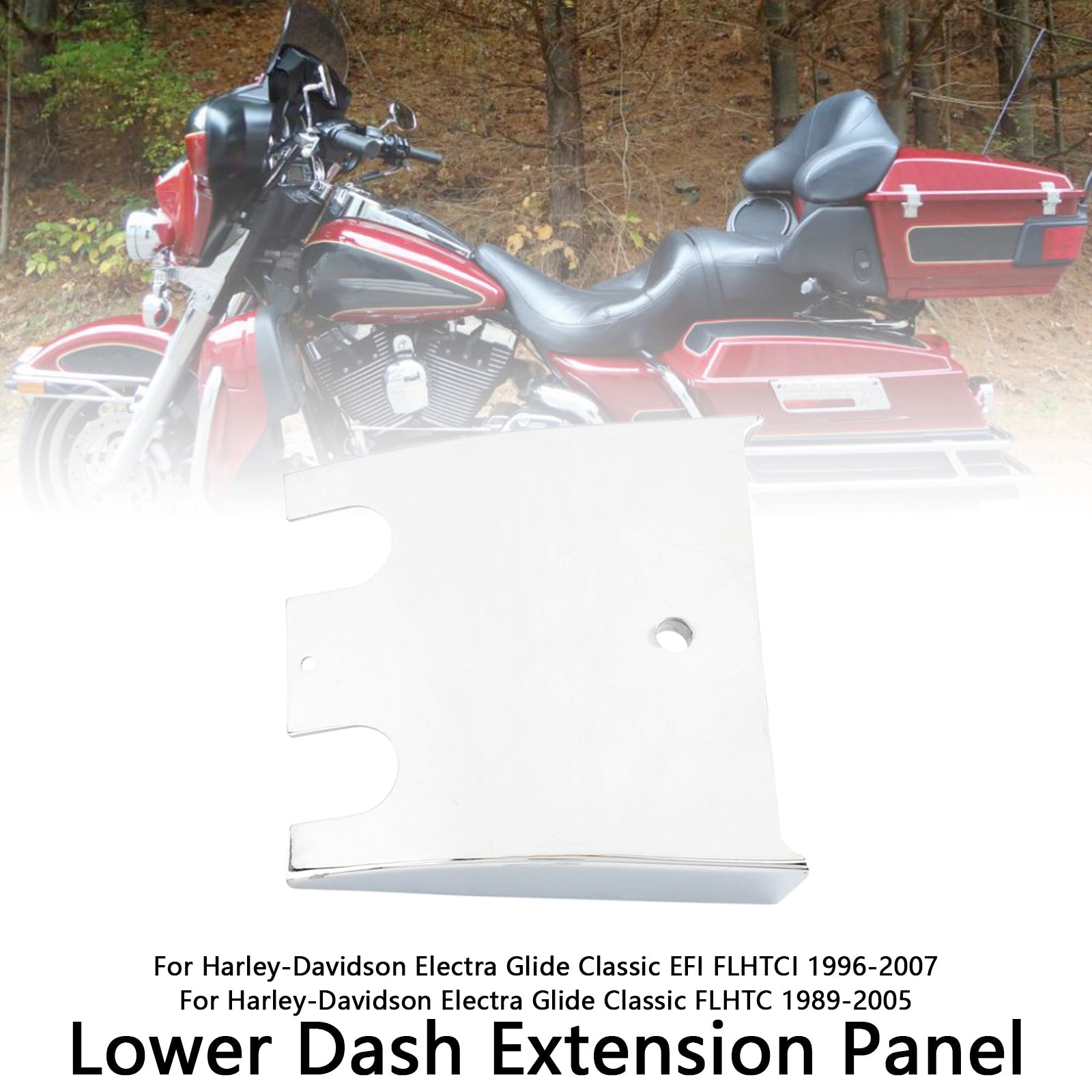 Lower Dashboard Extension Panel voor Electra Glide Road Glide FLHT FLTC 89-07