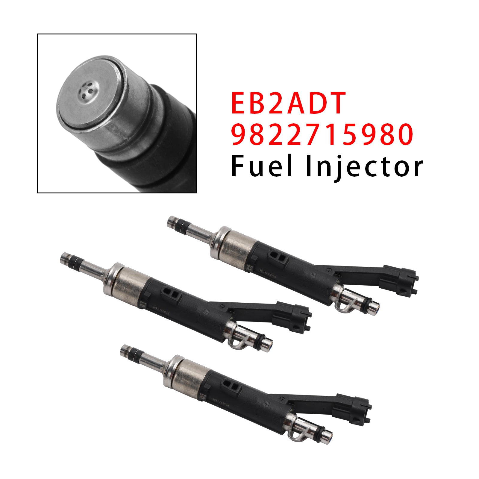 3 injecteurs de carburant pour Citroën DS, Peugeot et Vauxhall 1.2 EB2ADT 9822715980