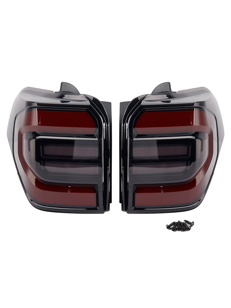 Feux arrière séquentiels à animation noire pour Toyota 4Runner 2010-2024, 2 feux arrière LED 12 W