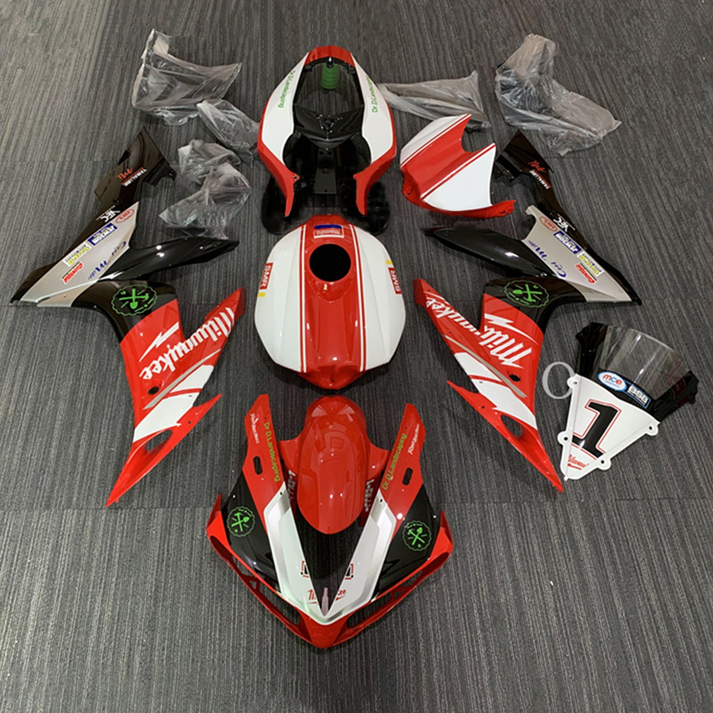 Kit de carenado de inyección Bodywork ABS apto para Yamaha YZF 1000 R1 2004-2006