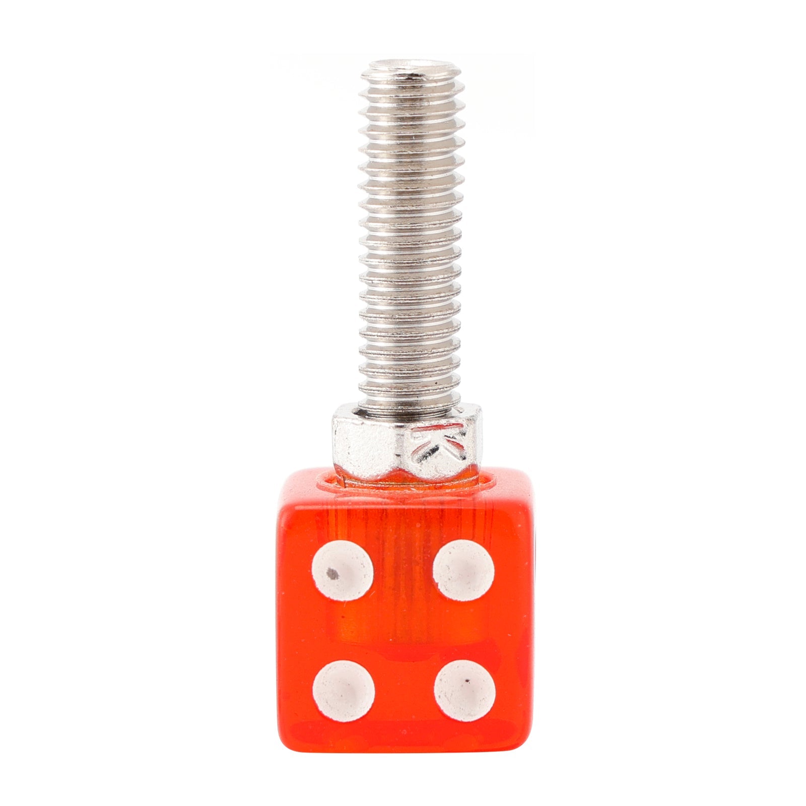 2 x écrous de fixation de plaque d'immatriculation en plastique rouge pour moto et vélo