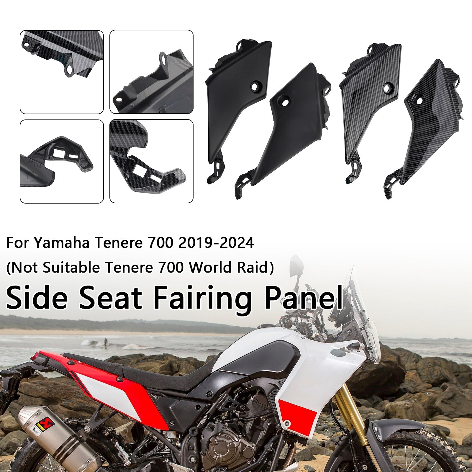 Panel lateral de asedio lateral para Yamaha Tenere 700 2019-2024