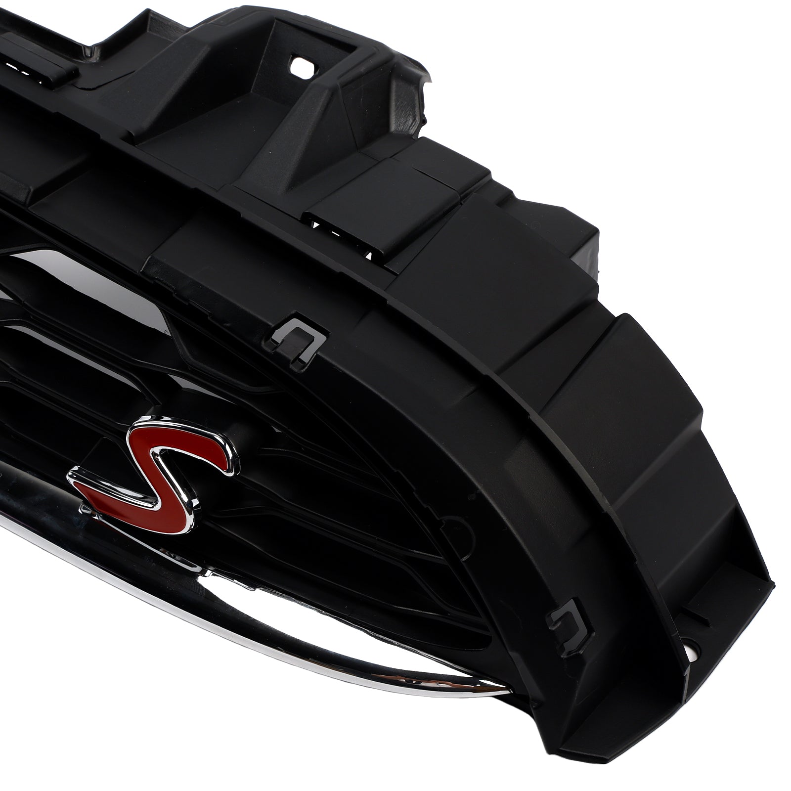 Ensemble Calandre Noire + Cache-plaque Brillant pour MINI F55 Cooper S/SD (2014-2021)