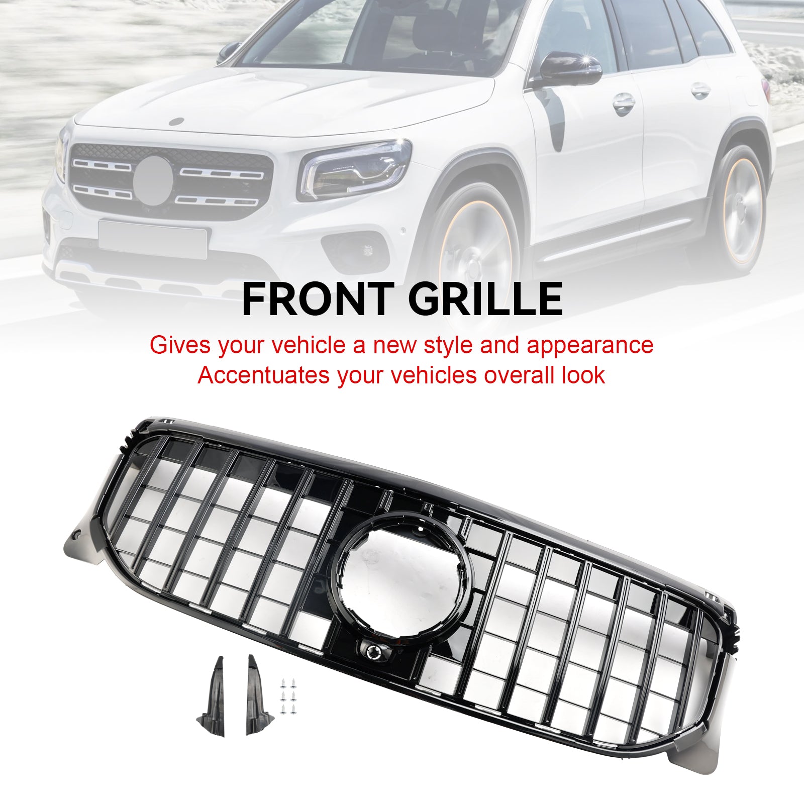 Bright Black sprednji odbijač za Mercedes Benz GLB X247 2020-2023