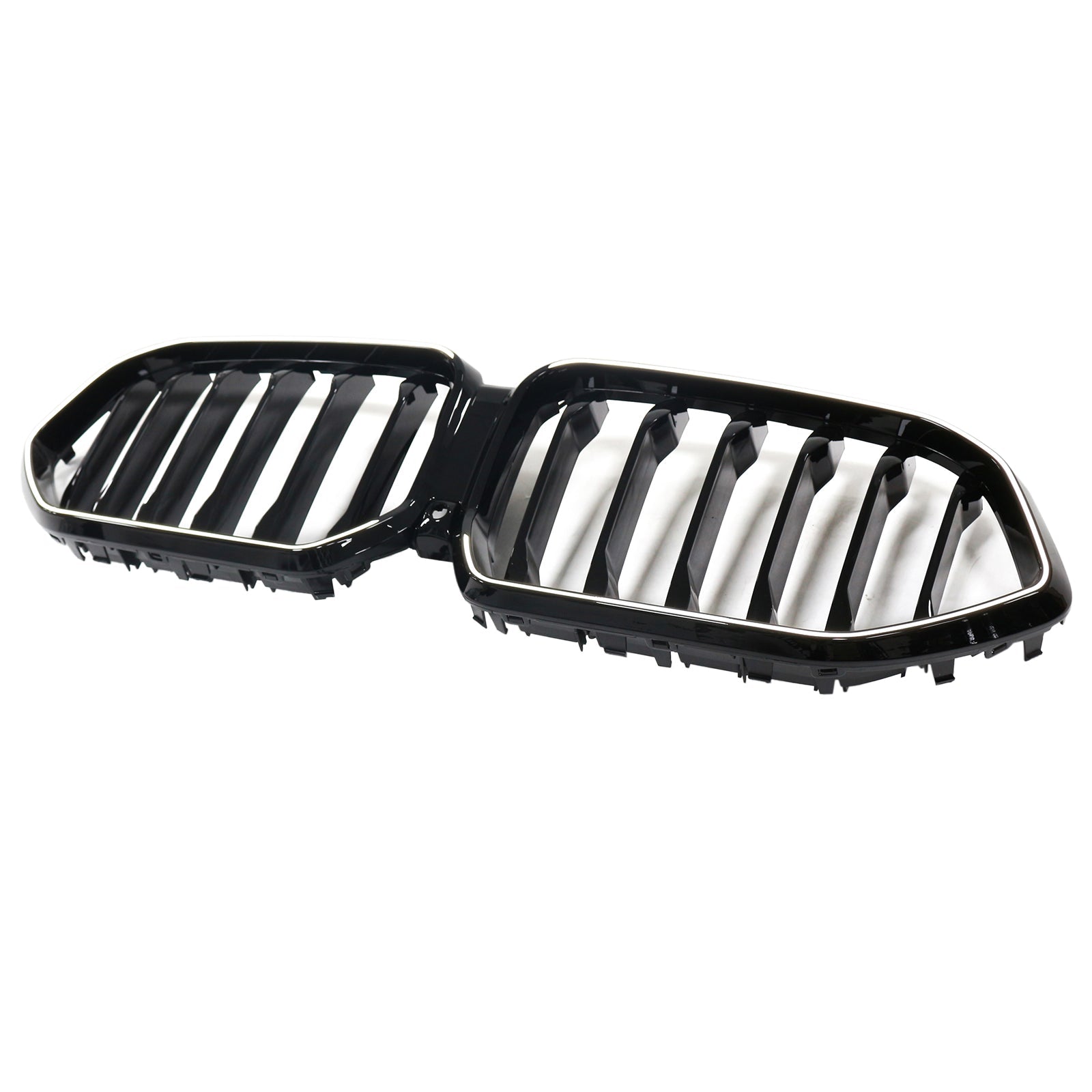 Grille de pare-chocs avant noire pour BMW X6 G06 M60i 2023-2025 avec trou pour caméra