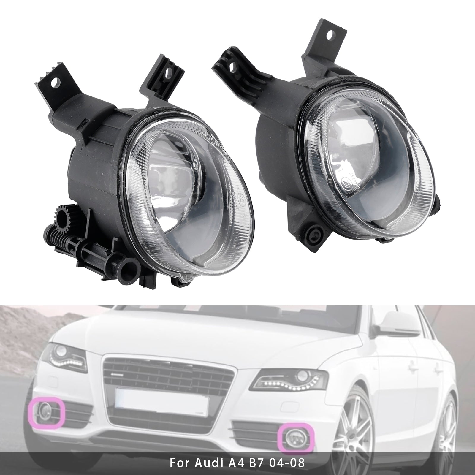 Par de luces antiniebla delantera antes de Audi A3 2003-2013 y A4 B7 2004-2008