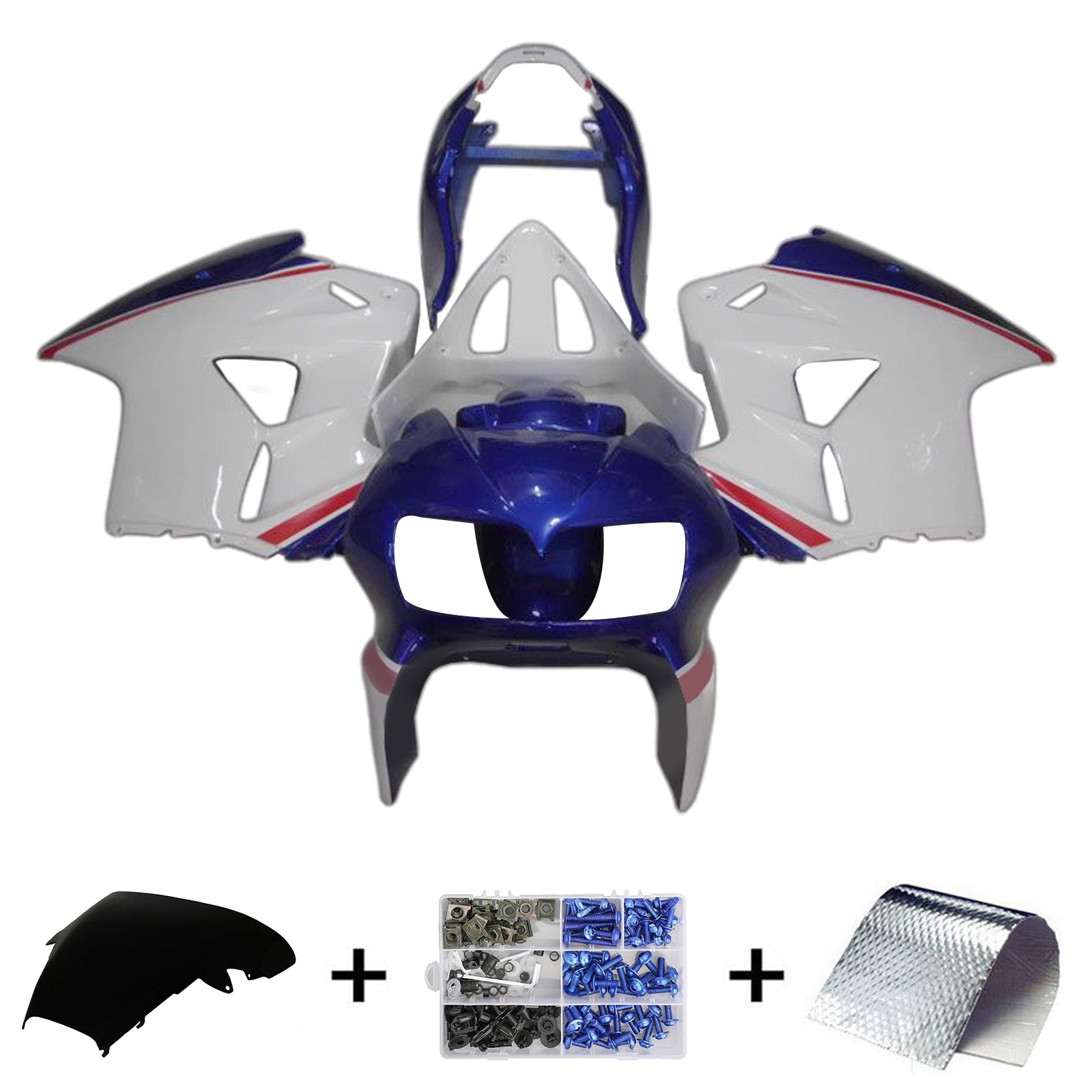 Injectiekuipset Honda VFR800 1998-2001 ABS kunststof carrosserie