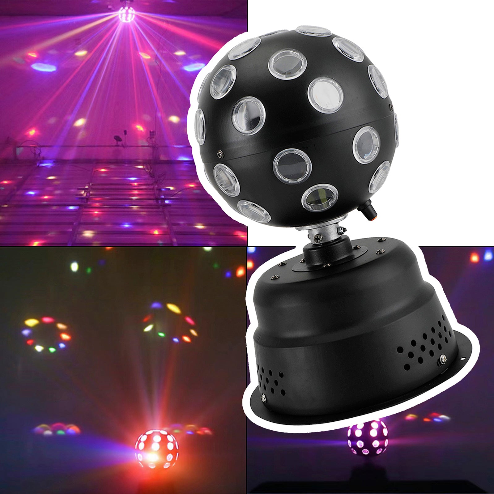 Party Lumière Stroboscopique LED Ball Son Ampoule Activée Danse Lumière Scène