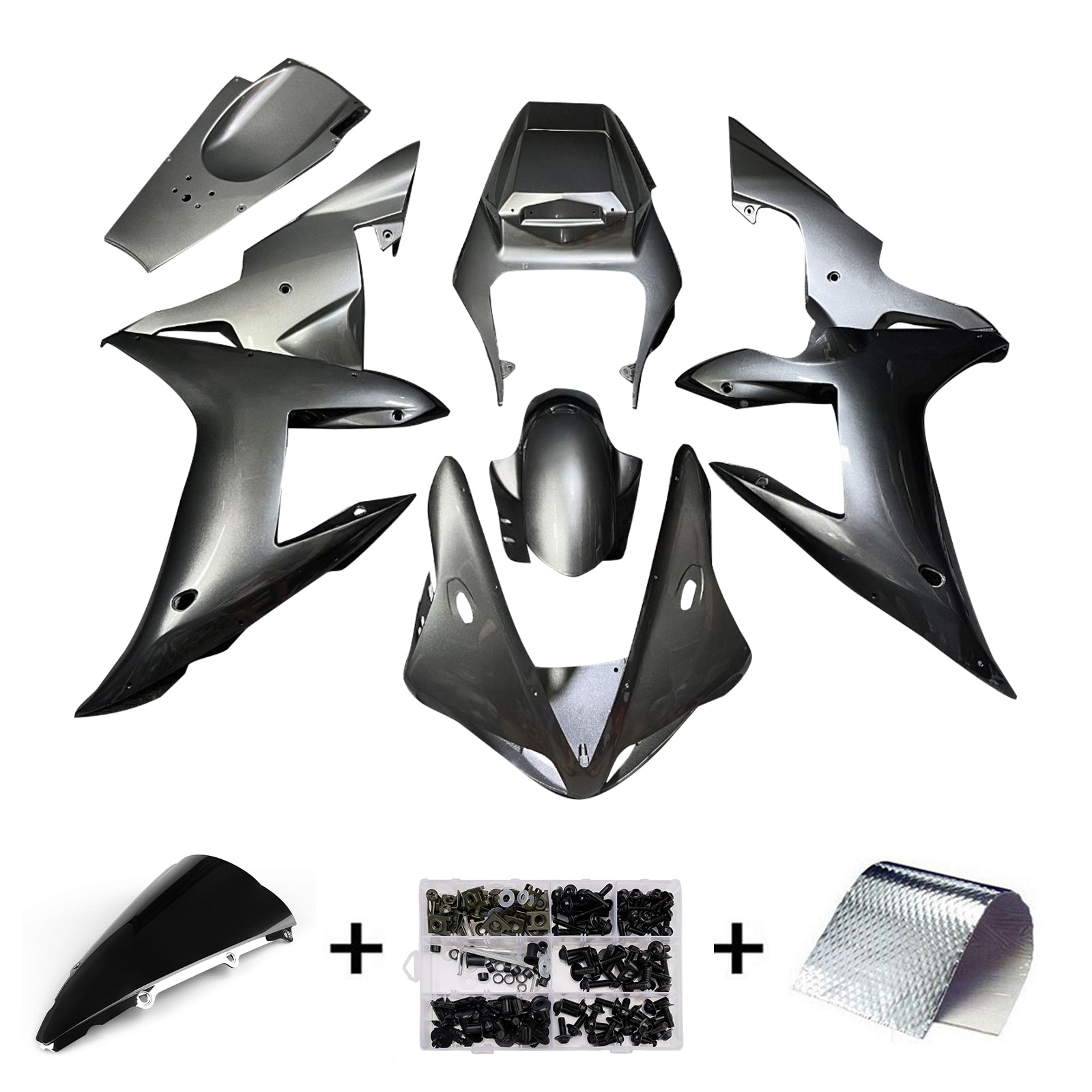 Kit carenatura iniettata in plastica ABS per Yamaha YZFR1 YZF-R1 2002-2003