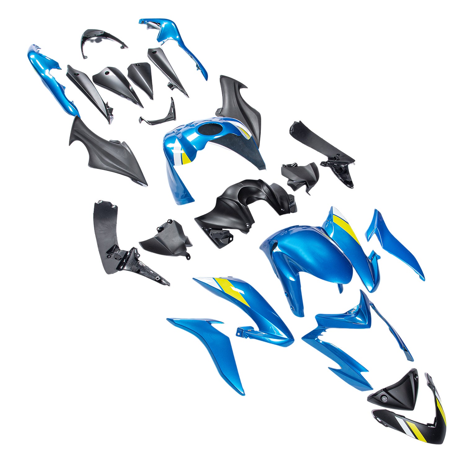 Plastični komplet za telo za telo, ki je injiciran za Suzuki GSX-S 1000 2015-2020 03#
