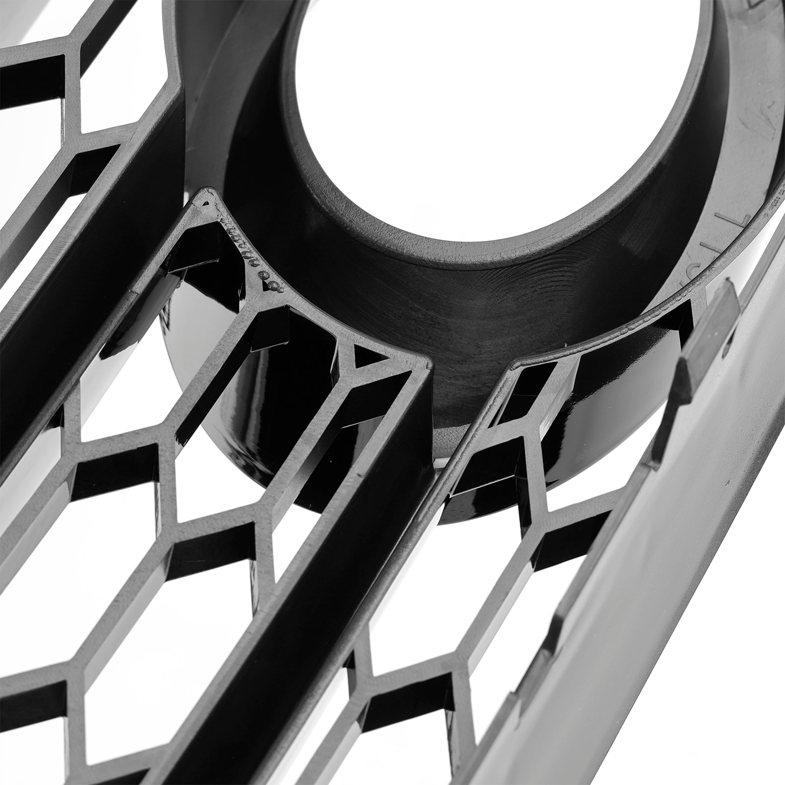 Black Honeycomb Fog Protective Grid voor Audi A1 2010-2014 Front Bumper