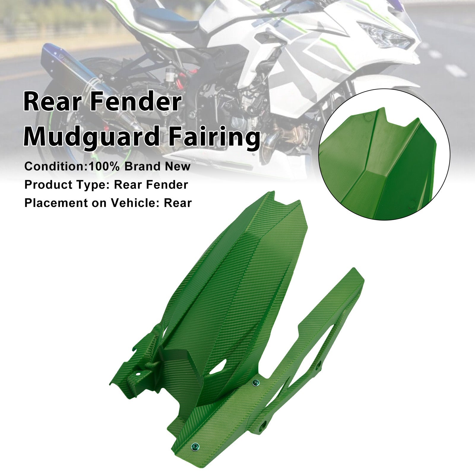 Parafango posteriore per Kawasaki ZX-25R, ZX-4R e ZX-4RR (2020-2025)