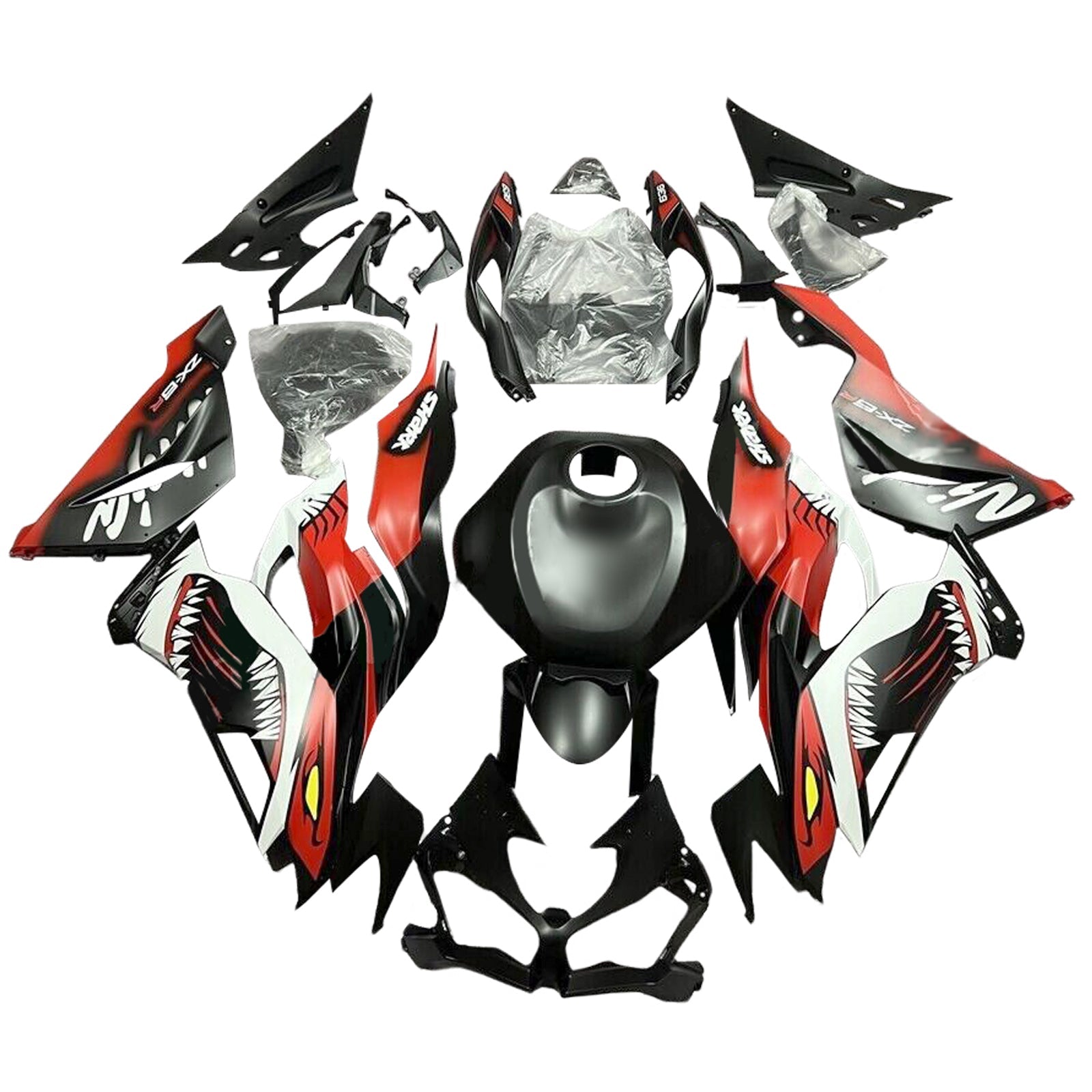 KAWASAKI ZX6R 2019-2023 komplet za vbrizgavanje, plastična karoserija ABS