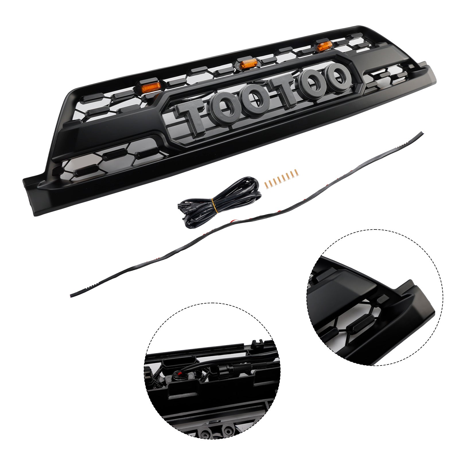 Calandre de pare-chocs avant style TRD PRO avec LED pour Toyota 4Runner 2002-2005